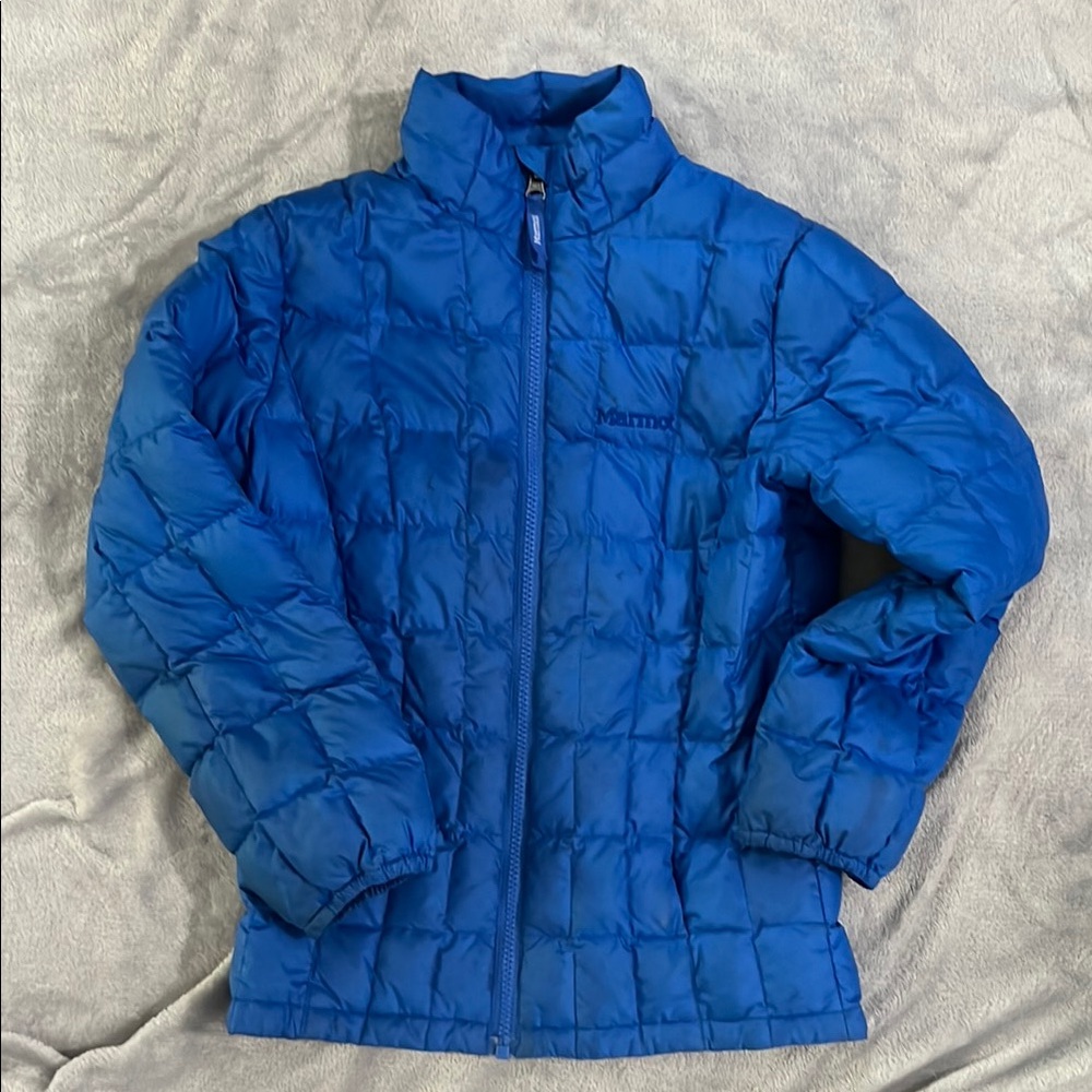 Marmot Kids Bright Blue Puffer Jacket